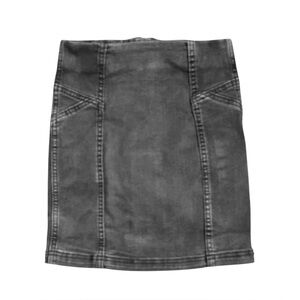 Art Class | Classic Faded Black Denim Mini Pencil Skirt, Girl’s Size Medium